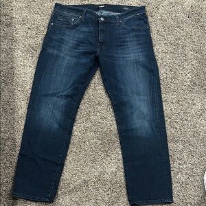 Mavi Blue Straight Jeans with Subtle Fading. Marcus 36x30